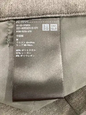 UNIQLO/ユニクロ/スラックス/パンツ/ブラック/m