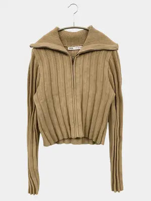 ZARA/ザラ/ニット/セーター/トップス/ベージュ/L