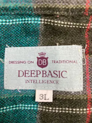 DEEP BASIC/シャツ/ブラウス/トップス/ブルー/3L