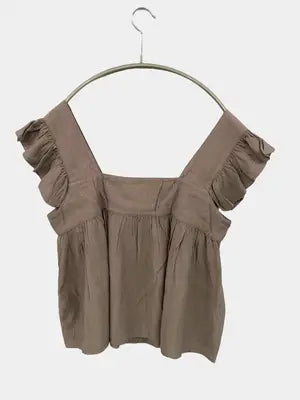 ZARA/ザラ/シャツ/ブラウス/トップス/ブラウン/USA M