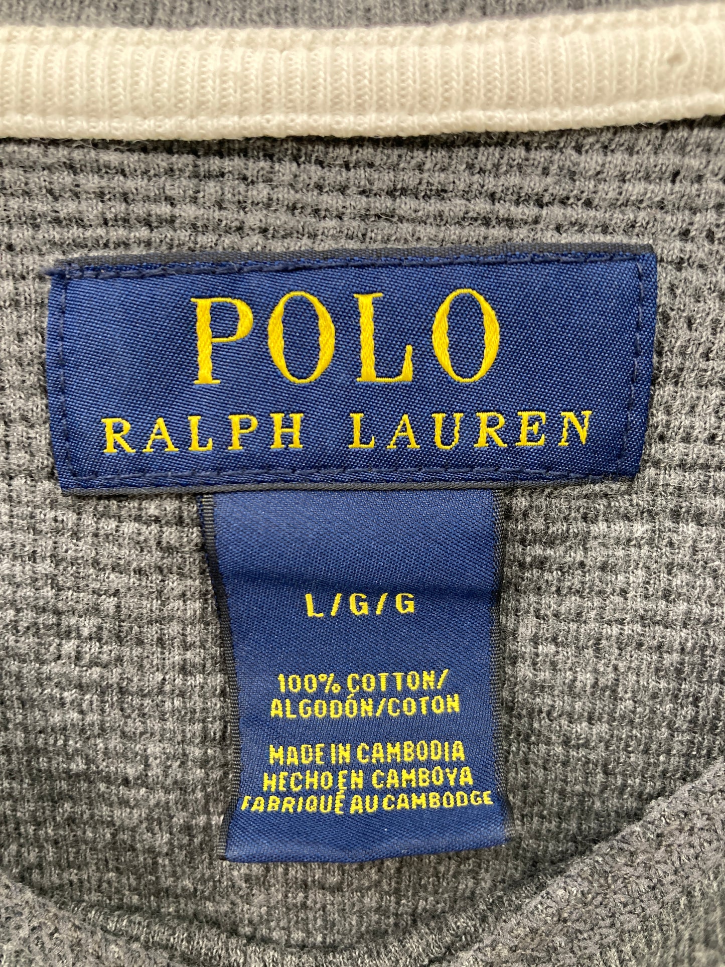 POLO RALPH LAUREN/ポロラルフローレン/トップス/Tシャツ/カットソー/グレー/L
