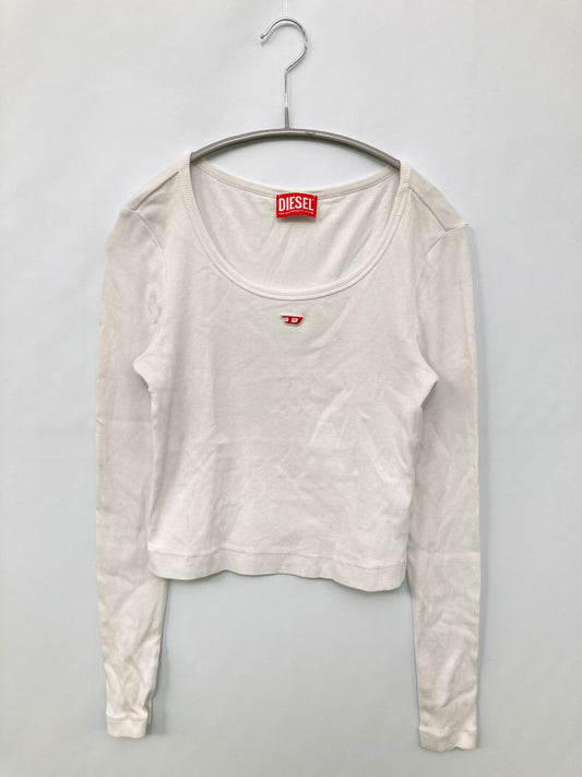 DIESEL/ディーゼル/Tシャツ/カットソー/トップス/ホワイト/S