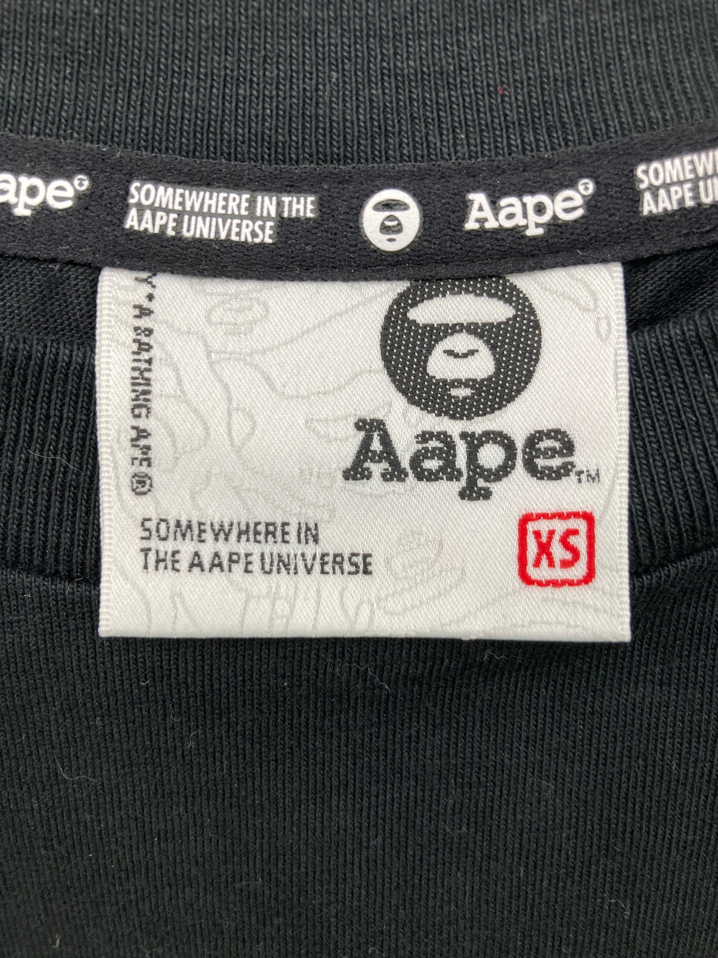 Aape/エイプ/Tシャツ/カットソー/トップス/ブラック/XS