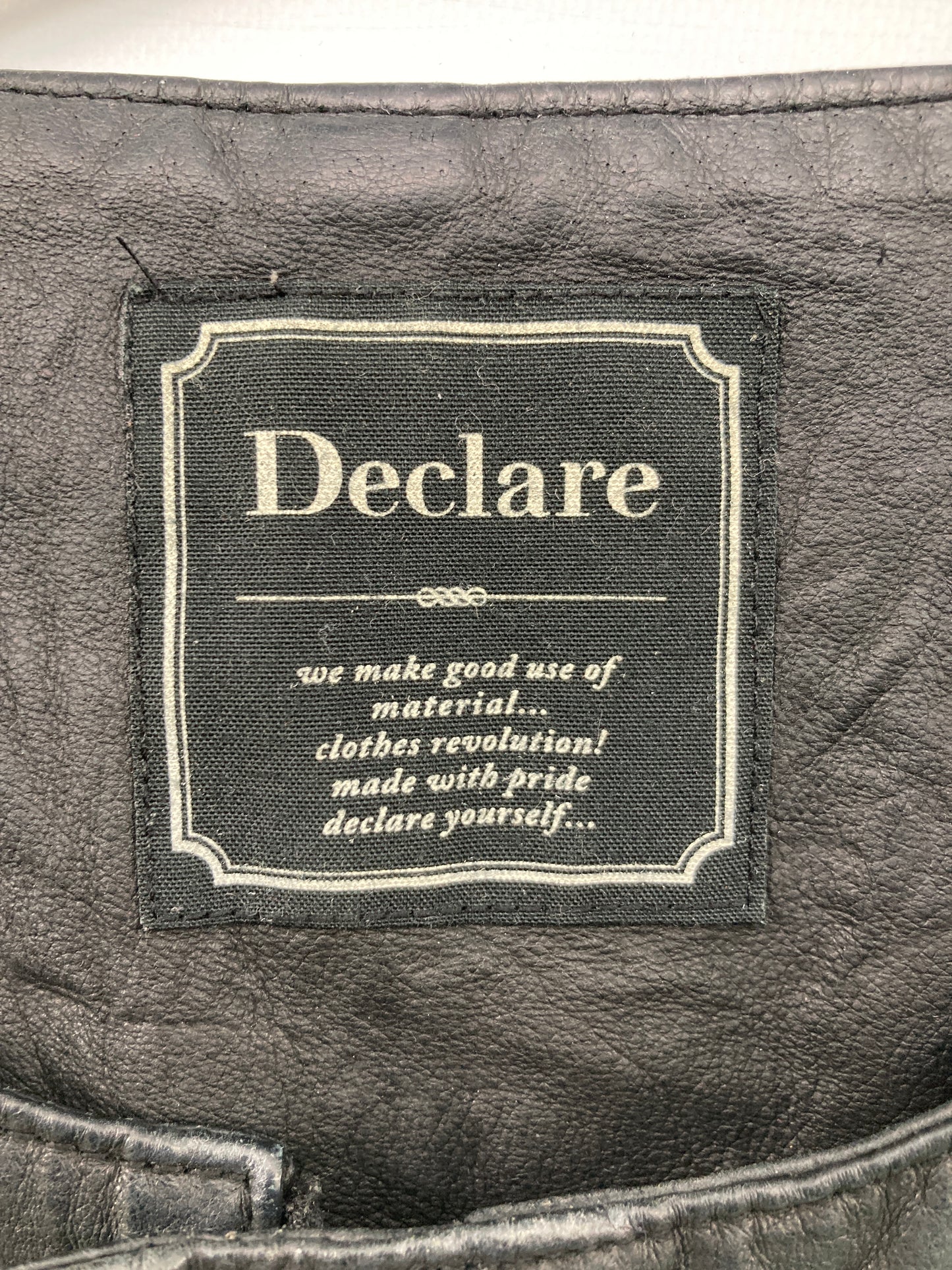 Declare/ディクラレ/レザージャケット/ジャケット/アウター/ブラック