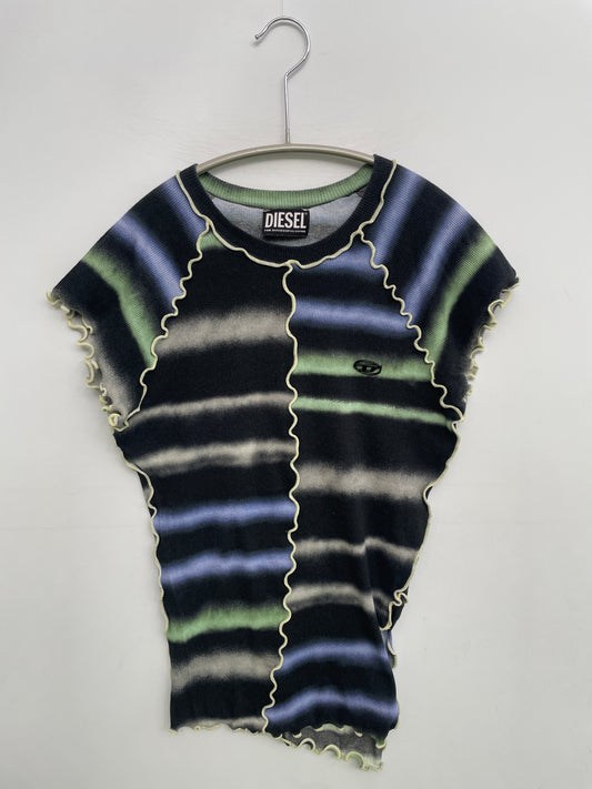 DIESEL/ディーセル//Tシャツ/カットソー/トップス/ブラック/S