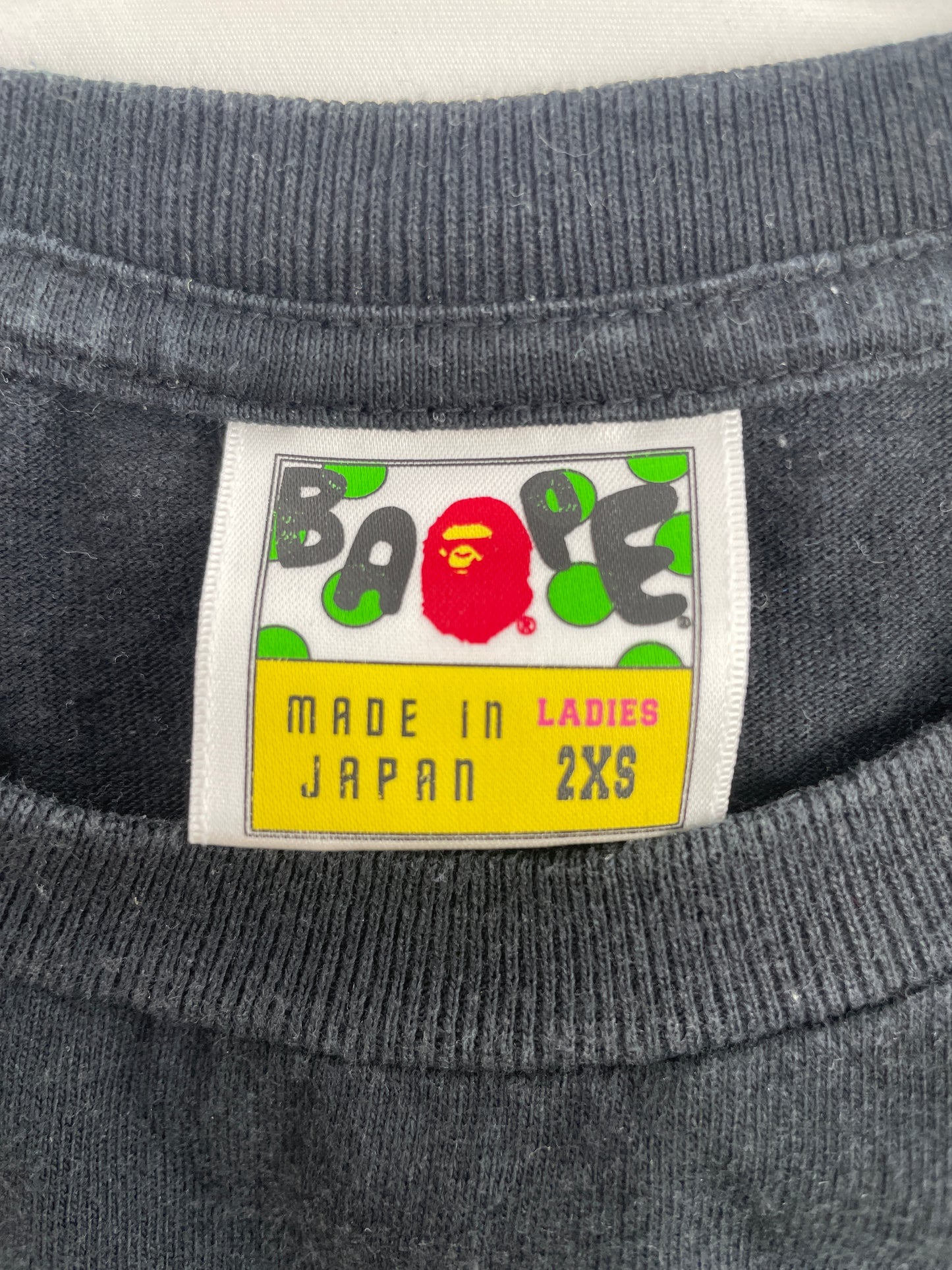 BAPE/ベイプ/Tシャツ/カットソー/トップス/ブラック/2XS
