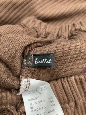 oeillet/その他パンツ/パンツ/ブラウン/3L