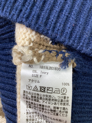 earth/アース/ニット/セーター/トップス/ブルー/F