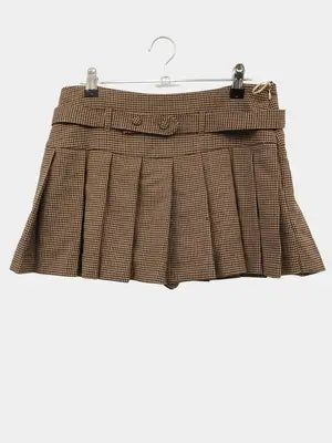 ZARA/ザラ/ショート/ミニスカート/スカート/ブラウン/USA XS