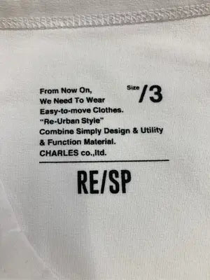 Tシャツ/カットソー/トップス/ホワイト/3