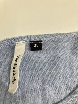 Vanilla studio/Tシャツ/カットソー/トップス/スカイブルー/3L