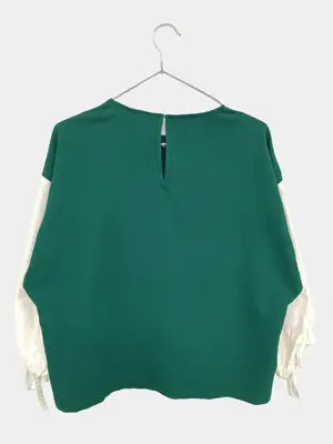 ZARA/ザラ/Tシャツ/カットソー/トップス/グリーン/USA M