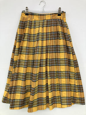 DleepyTown/ドリーピータウン/ミモレ/半端丈スカート/スカート/イエロー