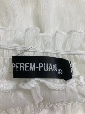 PEREM-PUAN/シャツ/ブラウス/トップス/ホワイト/L