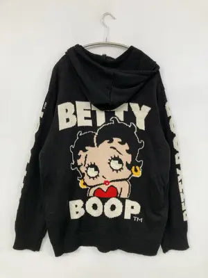 Betty・Boop/ベティブープ/パーカー/トップス/ブラック/L