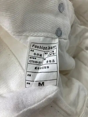 Fashion jeans/ファッションジーンズ/デニムパンツ/パンツ/ホワイト/M