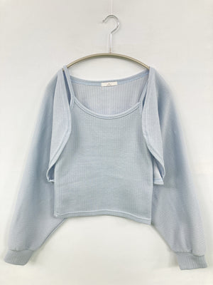 02/アンサンブル/トップス/スカイブルー