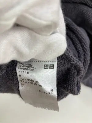 UNIQLO/ユニクロ/スウェット/トップス/ブラック/M  バスト80～86  ウエスト63～69cm