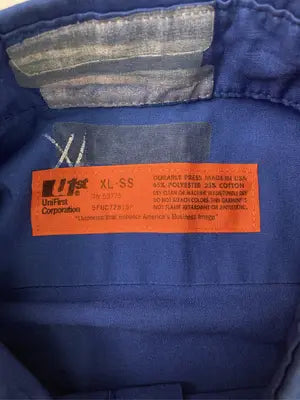 unifirst/シャツ/ブラウス/トップス/ブルー/XL-SS