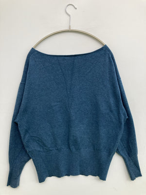 NATURAL BEAUTY BASIC/ナチュラルビューティーベーシック/ニット/セーター/トップス/ブルー/M