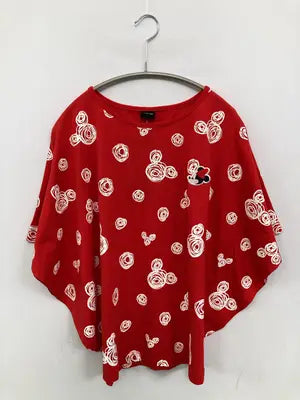 Disney/ディズニー/Tシャツ/カットソー/トップス/レッド/XL