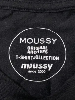 MOUSSY/マウジー/Tシャツ/カットソー/トップス/ブラック/FREE