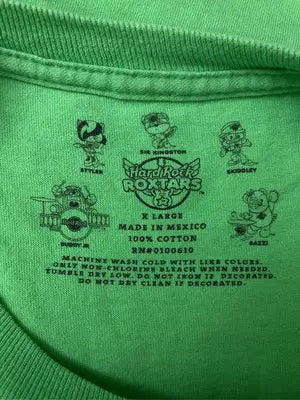 Hard Rock ROXTARS/Tシャツ/カットソー/トップス/ライトグリーン/XL
