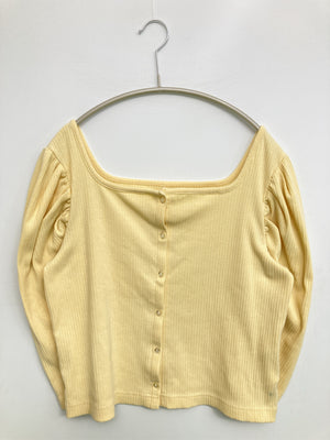w closet/ダブルクローゼット/カーディガン/ボレロ/トップス/イエロー/F