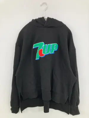 7up/パーカー/トップス/ブラック/F