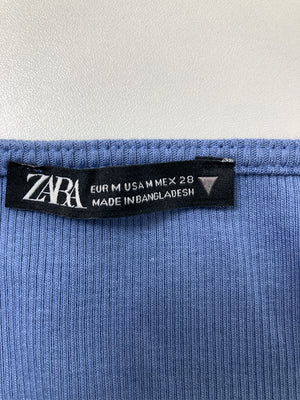 ZARA/ザラ/Tシャツ/カットソー/トップス/ブルー/M
