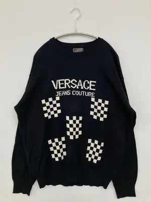 GIANNI VERSACE/ニット/セーター/トップス/ネイビー – 古着屋800 GIANNI VERSACE/ニット/セーター/トップス/ネイビー – 古着屋800