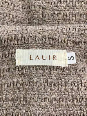 LAUIR/ラウアー/ノーカラージャケット/ジャケット/アウター/ベージュ/S