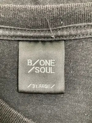 B ONE SOUL/ビーワンソウル/Tシャツ/カットソー/トップス/ブラック/3L