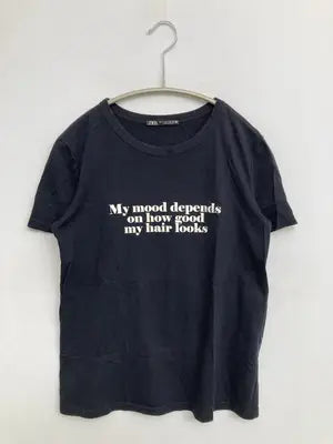 ZARA/ザラ/Tシャツ/カットソー/トップス/ブラック/S