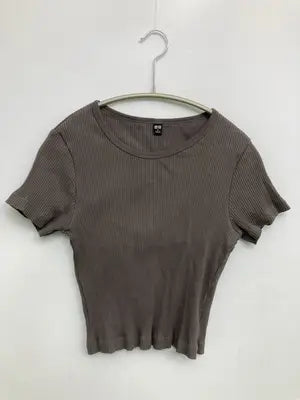 UNIQLO/ユニクロ/Tシャツ/カットソー/トップス/ブラウン/M