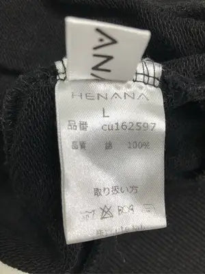 HENANA/スウェット/トップス/ブラック/L