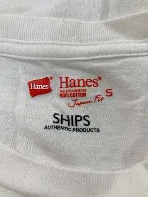 Hanes/ヘインズ/Tシャツ/カットソー/トップス/ホワイト/S