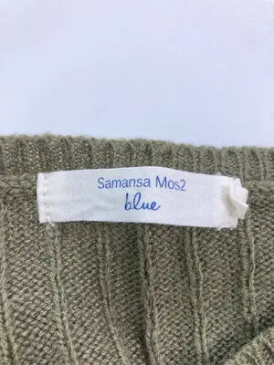 Samansa Mos2 blue/サマンサモスモスブルー/キャミソール/トップス/カーキ/M