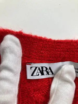 ZARA/ザラ/カーディガン/ボレロ/トップス/レッド/M