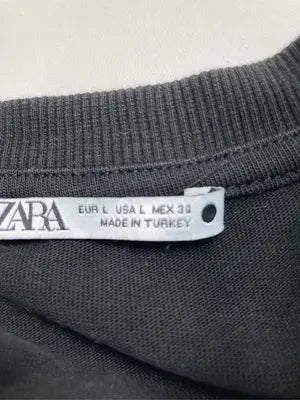ZARA/ザラ/Tシャツ/カットソー/トップス/ブラック/L