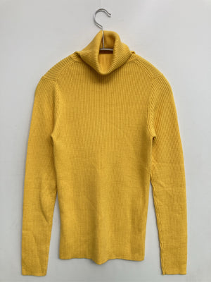ニット/セーター/トップス/イエロー/M