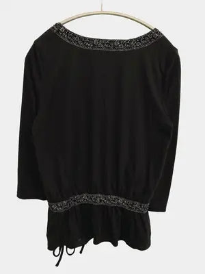COMME CA ISM/コムサイズム/Tシャツ/カットソー/トップス/ブラック/F