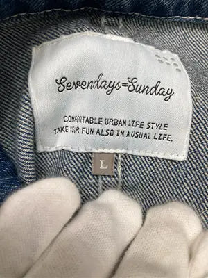 SEVENDAYS=SUNDAY/セブンデイズサンデイ/デニムジャケット/ジャケット/アウター/ブルー/L