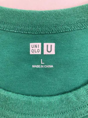 UNIQLO/ユニクロ/Tシャツ/カットソー/トップス/グリーン/L
