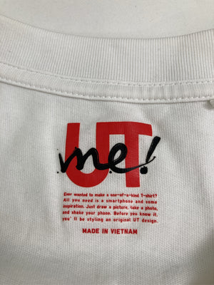 UNIQLO/ユニクロ/Tシャツ/カットソー/トップス/ホワイト/L
