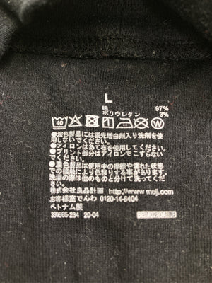 無印良品/ムジルシリョウヒン/Tシャツ/カットソー/トップス/ブラック/L