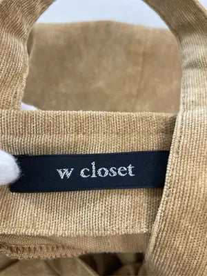 w closet/ダブルクローゼット/ジャンパースカート/ワンピース/ドレス/ベージュ/F