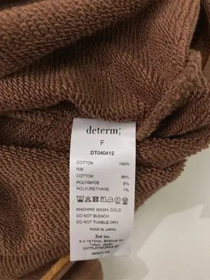 determ;/Tシャツ/カットソー/トップス/ブラウン/F