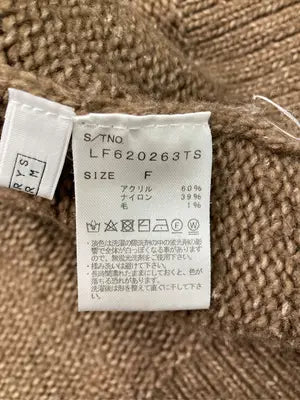 LOWRYS FARM/ローリーズファーム/ニット/セーター/トップス/ブラウン/F