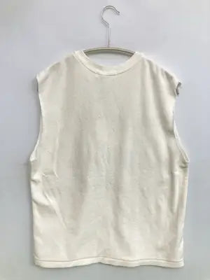 MOUSSY/マウジー/ノースリーブ/トップス/ホワイト/FREE